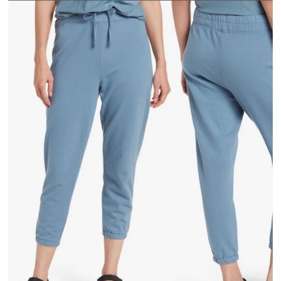 NWT JAMES PERSE French Terry Drawstring Jogger Sweatpants Sz 1 S Blue Cotton NEW - Picture 1 of 2